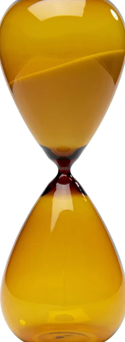 Figurki Dekoracyjne*KARE Design Klepsydra Szklana Bursztynowa Ø14x36 Cm