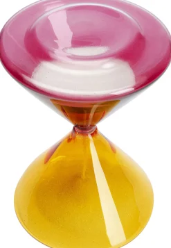 Figurki Dekoracyjne*KARE Design Klepsydra Timer Ø12x18 Cm 3 Min. Czerwono-pomarańczowa