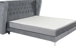 Łóżka*KARE Design Łóżko Benito Moon 160x200 Cm Szare