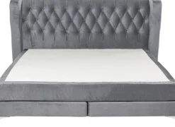 Łóżka*KARE Design Łóżko Benito Moon 180x200 Cm Szare