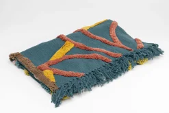Koce*KARE Design Koc Bawełniany Z Kolorową Dekoracją 200x150 Cm