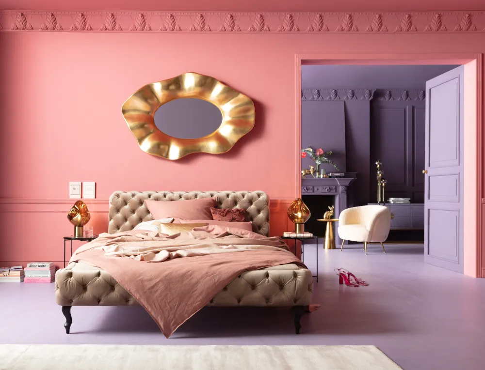Łóżka*KARE Design Łóżko Desire Velvet 160x200 Cm Ecru