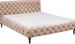 Łóżka*KARE Design Łóżko Desire Velvet 180x200 Cm Ecru