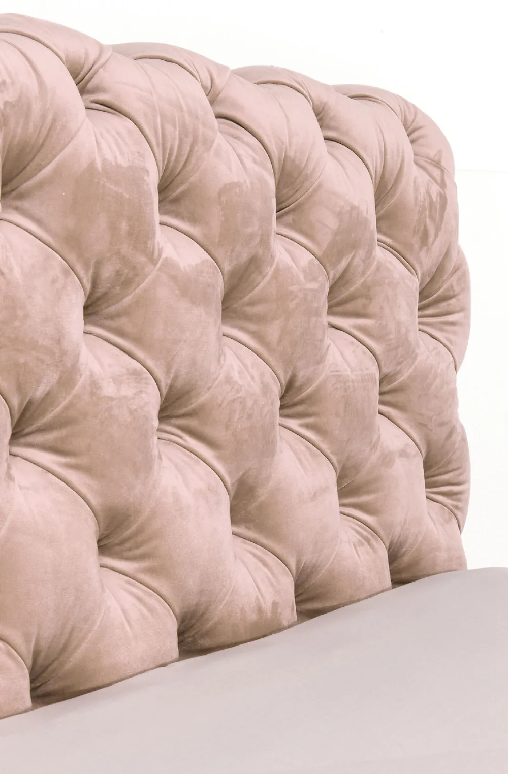Łóżka*KARE Design Łóżko Desire Velvet 180x200 Cm Ecru