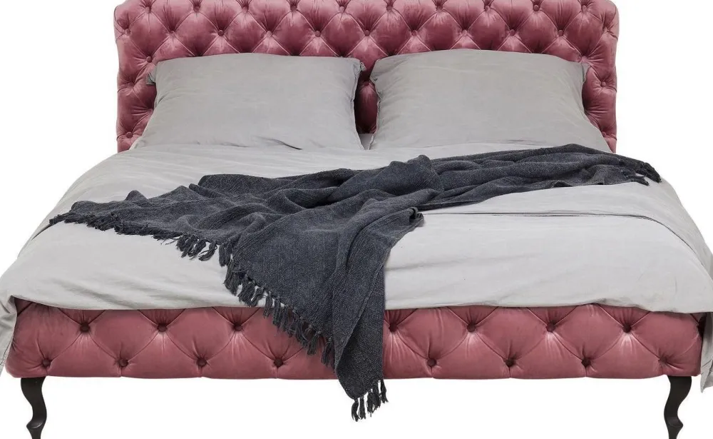 Łóżka*KARE Design Łóżko Desire 160x200 Cm Różowe