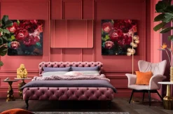 Łóżka*KARE Design Łóżko Desire 160x200 Cm Różowe