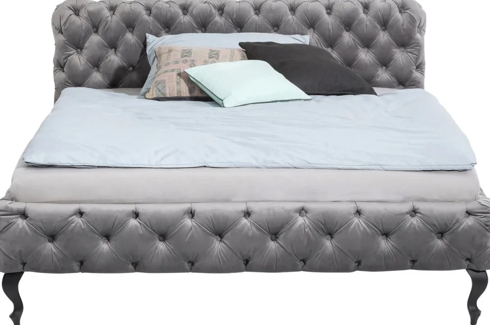 Łóżka*KARE Design Łóżko Desire 180x200 Cm Szare