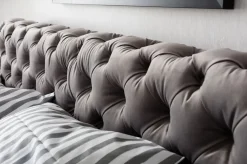 Łóżka*KARE Design Łóżko Desire 180x200 Cm Szare