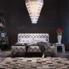 Łóżka*KARE Design Łóżko Desire 200x200 Cm Szare