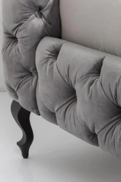 Łóżka*KARE Design Łóżko Desire 200x200 Cm Szare