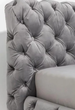 Łóżka*KARE Design Łóżko Desire 200x200 Cm Szare