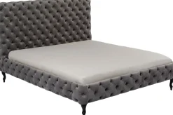 Łóżka*KARE Design Łóżko Desire 160x200 Cm Wysokie Szare