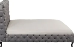 Łóżka*KARE Design Łóżko Desire 160x200 Cm Wysokie Szare