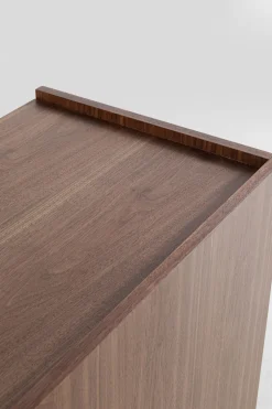 Komody*KARE Design Komoda Brązowa Fornirowana 3-drzwiowa 200x76 Cm