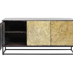Komody*KARE Design Komoda Circulo 160x80 Cm Czarno-złota