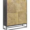 Komody*KARE Design Komoda Circulo 120x150 Cm Czarno-złota