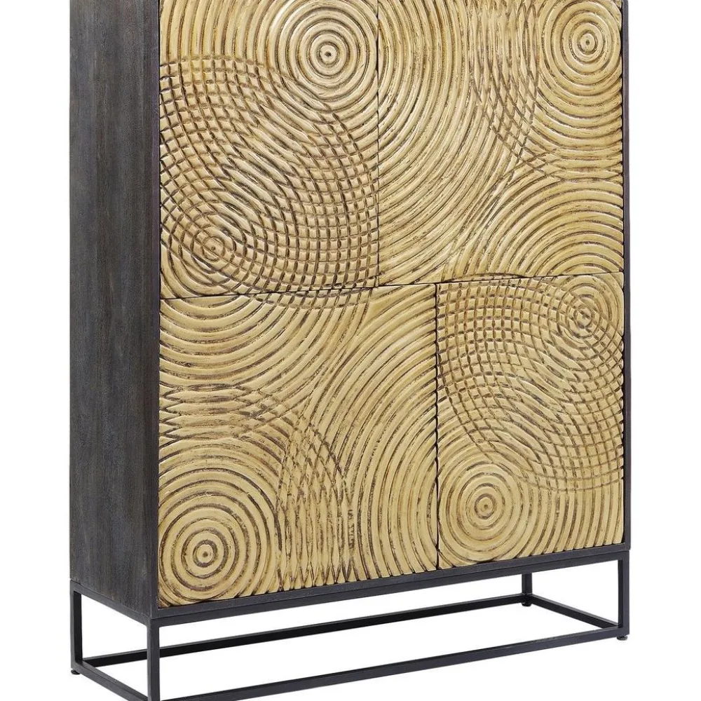 Komody*KARE Design Komoda Circulo 120x150 Cm Czarno-złota