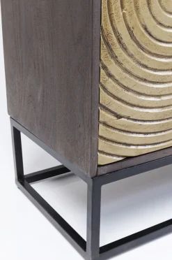 Komody*KARE Design Komoda Circulo 120x150 Cm Czarno-złota