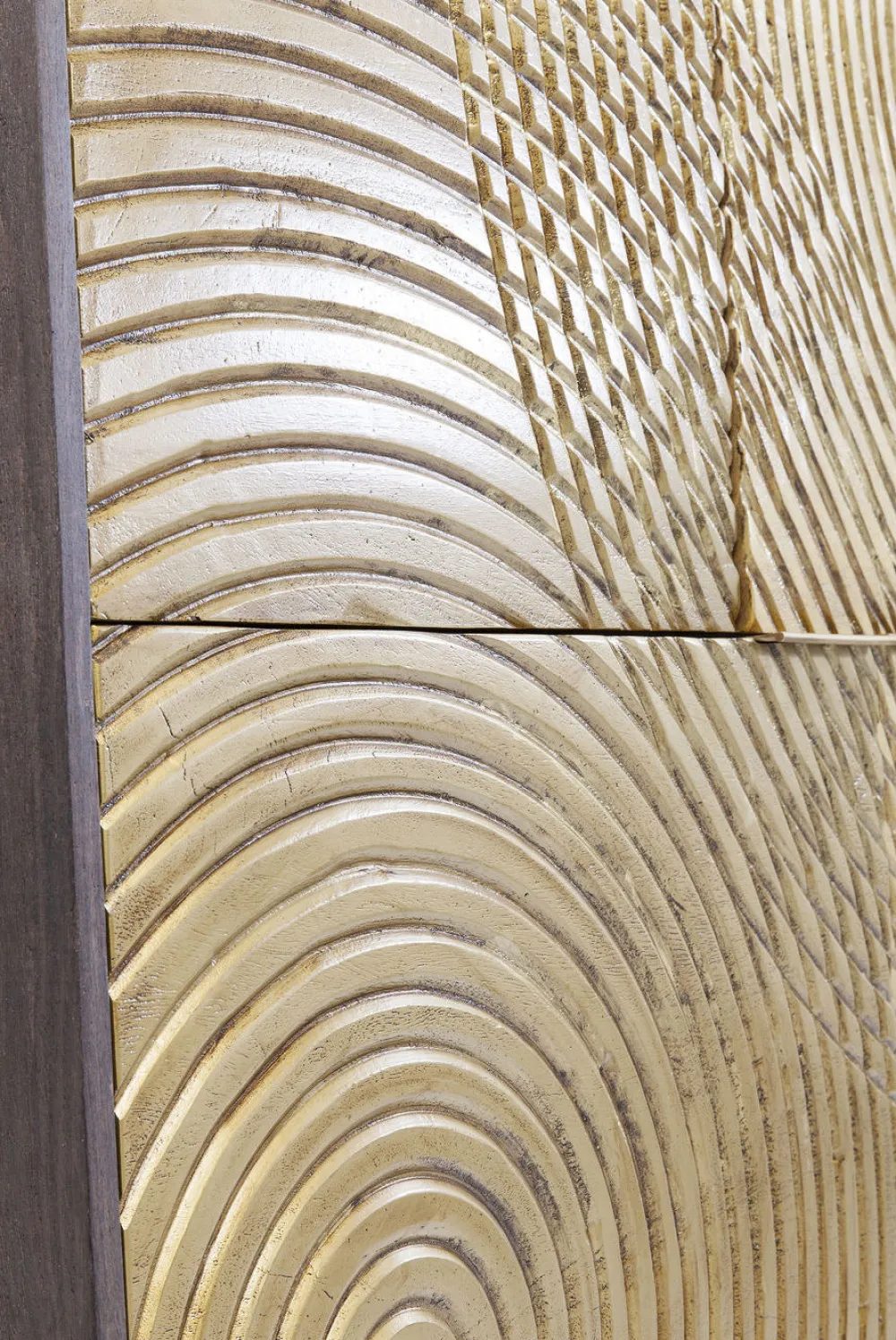 Komody*KARE Design Komoda Circulo 120x150 Cm Czarno-złota