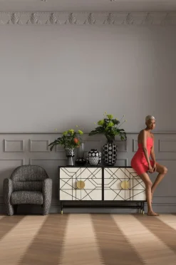 Komody*KARE Design Komoda Credenza 150x80 Cm Czarna