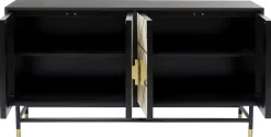 Komody*KARE Design Komoda Credenza 150x80 Cm Czarna