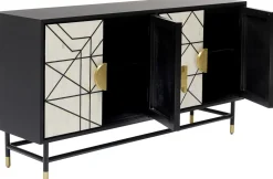 Komody*KARE Design Komoda Credenza 150x80 Cm Czarna