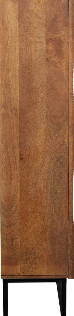 Komody*KARE Design Komoda Drewniana 2-drzwiowa Boho Podstawa Czarna 76x140 Cm