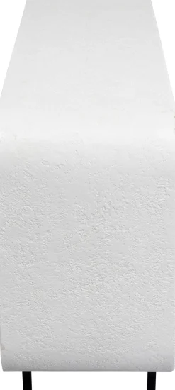 Komody*KARE Design Komoda 3-drzwiowa Biała Skandynawska Drewno I MDF Nogi Czarne 160x75 Cm