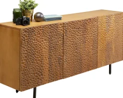 Komody*KARE Design Komoda 3-drzwiowa Do Salonu Drewno Mango Ręczne Wykonanie 160x75 Cm