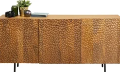 Komody*KARE Design Komoda 3-drzwiowa Do Salonu Drewno Mango Ręczne Wykonanie 160x75 Cm