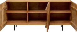 Komody*KARE Design Komoda 3-drzwiowa Do Salonu Drewno Mango Ręczne Wykonanie 160x75 Cm
