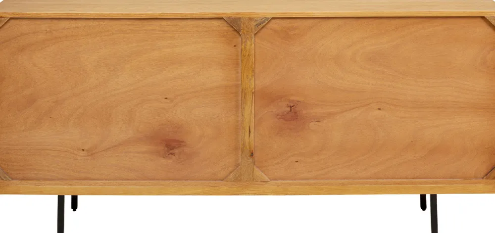 Komody*KARE Design Komoda 3-drzwiowa Do Salonu Drewno Mango Ręczne Wykonanie 160x75 Cm