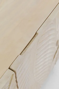 Komody*KARE Design Komoda 3-drzwiowa Drewniana Boho Motyw Roślinny 160x75 Cm