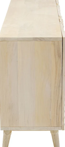 Komody*KARE Design Komoda 3-drzwiowa Drewniana Boho Motyw Roślinny 160x75 Cm