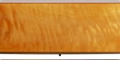 Komody*KARE Design Komoda 3-drzwiowa Fornir Orzechowy Nogi Złote Stalowe 160x78 Cm Front Efekt 3D