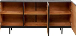 Komody*KARE Design Komoda 3-drzwiowa Fornirowana Front Czarno-biały 160x75 Cm