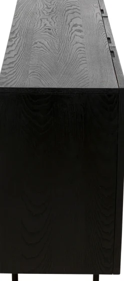 Komody*KARE Design Komoda 3-drzwiowa Fornirowana Front Czarno-biały 160x75 Cm
