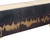 Komody*KARE Design Komoda 4-drzwiowa Loft Stal I Marmur 183x75 Cm