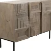 Komody*KARE Design Komoda 3-drzwiowa Rustykalna Z Drewna Mango 115x90 Cm