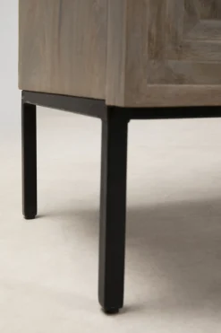 Komody*KARE Design Komoda 3-drzwiowa Rustykalna Z Drewna Mango 115x90 Cm