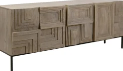 Komody*KARE Design Komoda 5-drzwiowa Rustykalna Z Drewna Mango 184x76 Cm