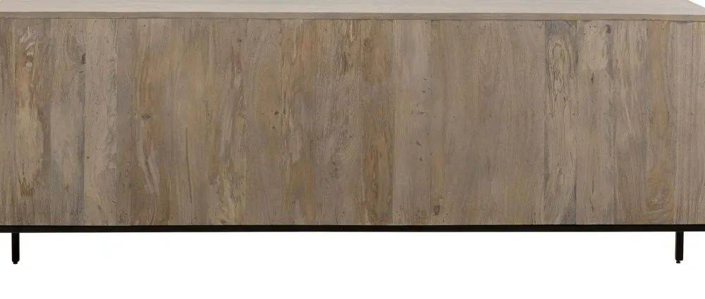 Komody*KARE Design Komoda 5-drzwiowa Rustykalna Z Drewna Mango 184x76 Cm