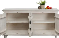 Komody*KARE Design Komoda 4-drzwiowa Z Drewna Mango Front Kolorowy 180x95 Cm