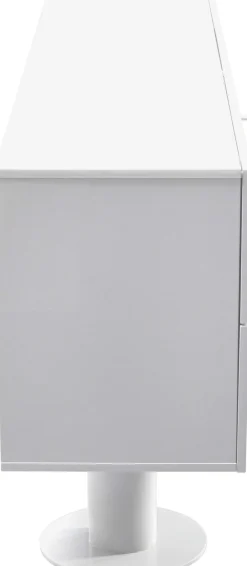Komody*KARE Design Komoda 2-drzwiowa Z 2 Szufladami Biała Front Drewno Dębowe 183x76 Cm