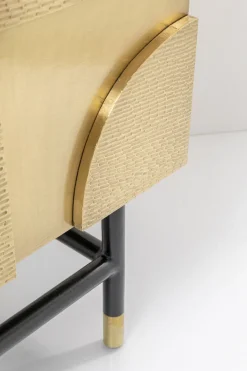 Komody*KARE Design Komoda Dwudrzwiowa Złota Glamour 123x87 Cm