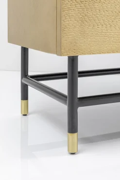 Komody*KARE Design Komoda Dwudrzwiowa Złota Glamour 123x87 Cm