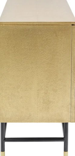 Komody*KARE Design Komoda Dwudrzwiowa Złota Glamour 123x87 Cm