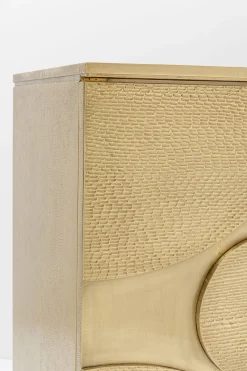 Komody*KARE Design Komoda Dwudrzwiowa Złota Glamour 123x87 Cm