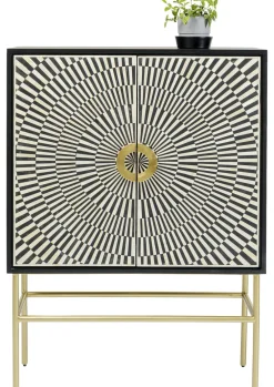 Komody*KARE Design Komoda Electro 100x140 Cm Czarna