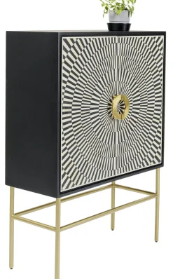 Komody*KARE Design Komoda Electro 100x140 Cm Czarna